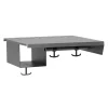 Hattuhylly CREATE Vaatetangolla, 400 mm, harmaa