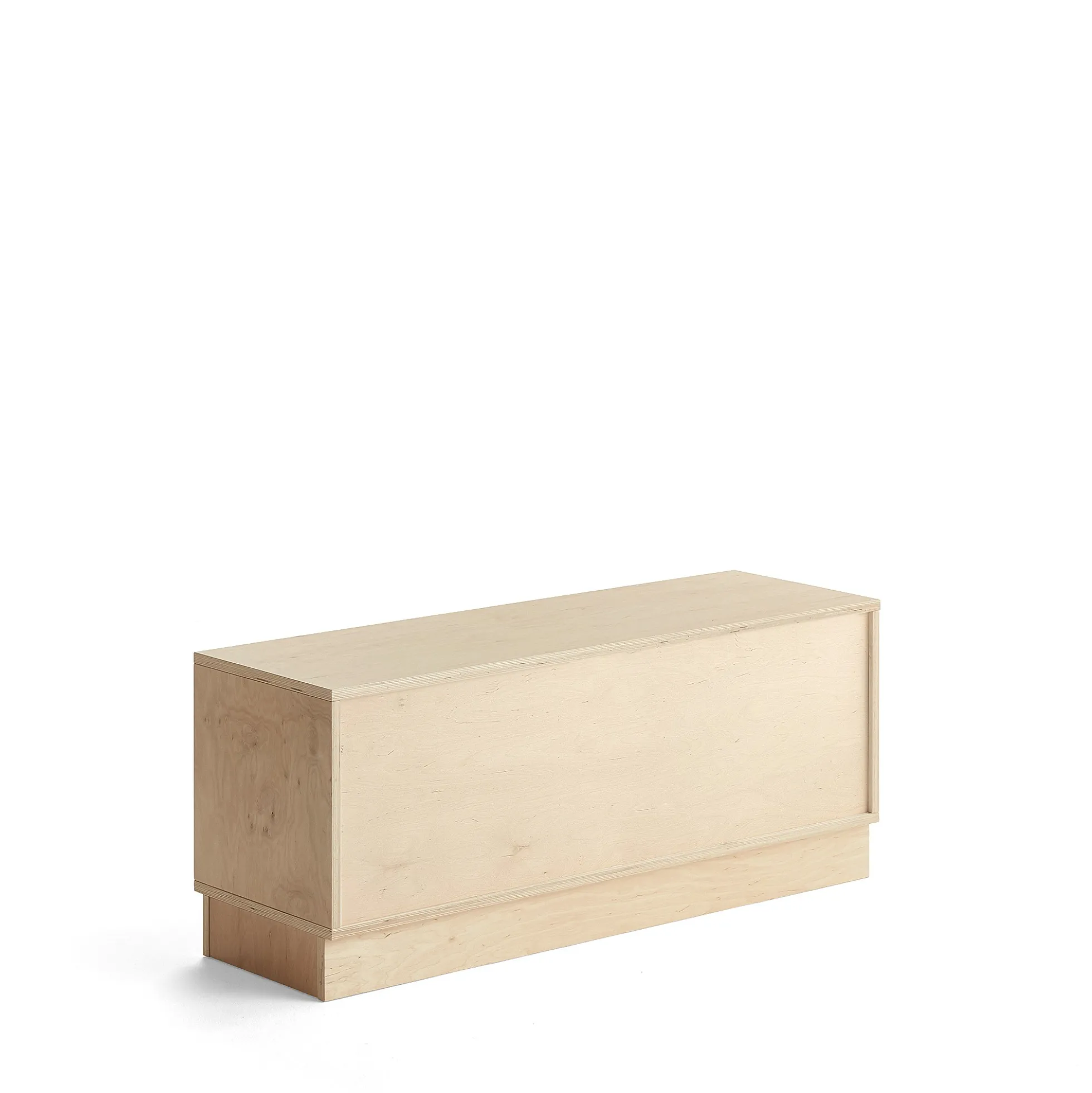 Hylly RICO Sokkeli, 3 lokeroa, leveys: 1200 mm, koivu