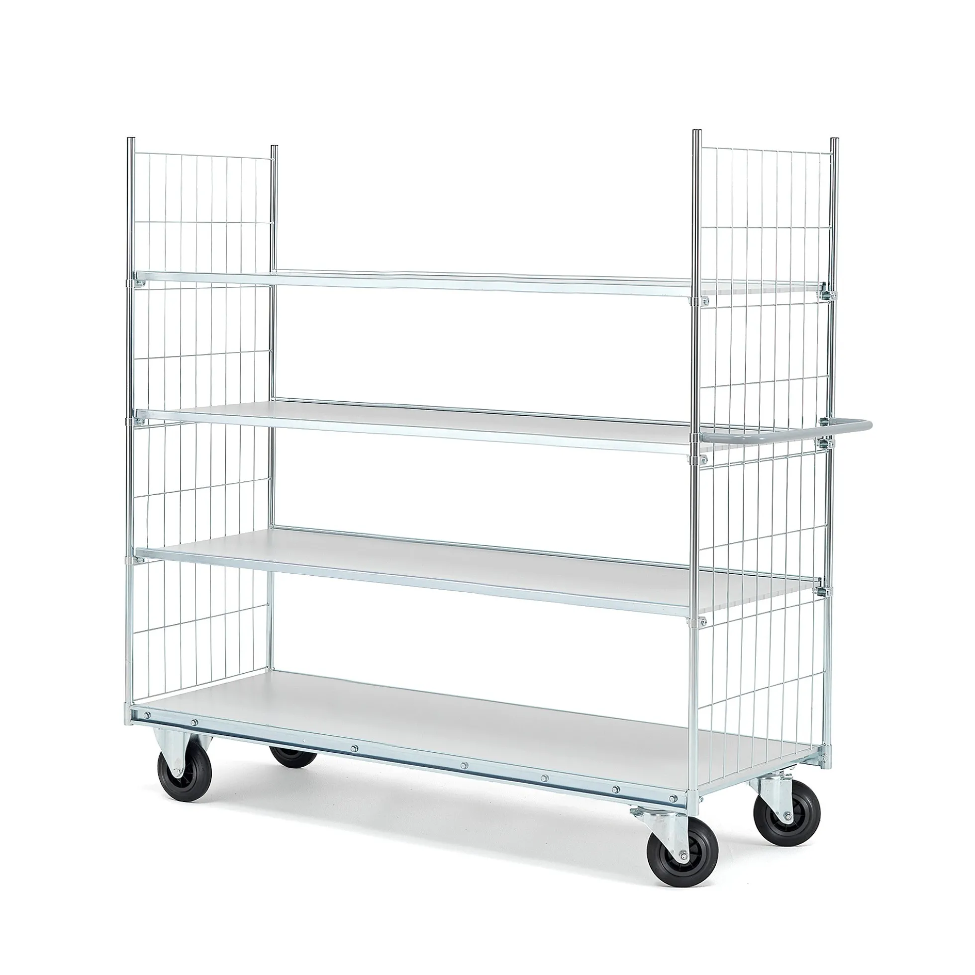 Hyllyvaunu CARRIER 4 hyllytasoa, 1600x600 mm