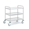 Hyllyvaunu CONVOY Ruostumaton, 100 kg, 3 hyllytasoa, 600x400x900 mm
