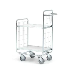 Hyllyvaunu CRAFT 2 hyllytasoa, 200 kg, 620x425x1100 mm