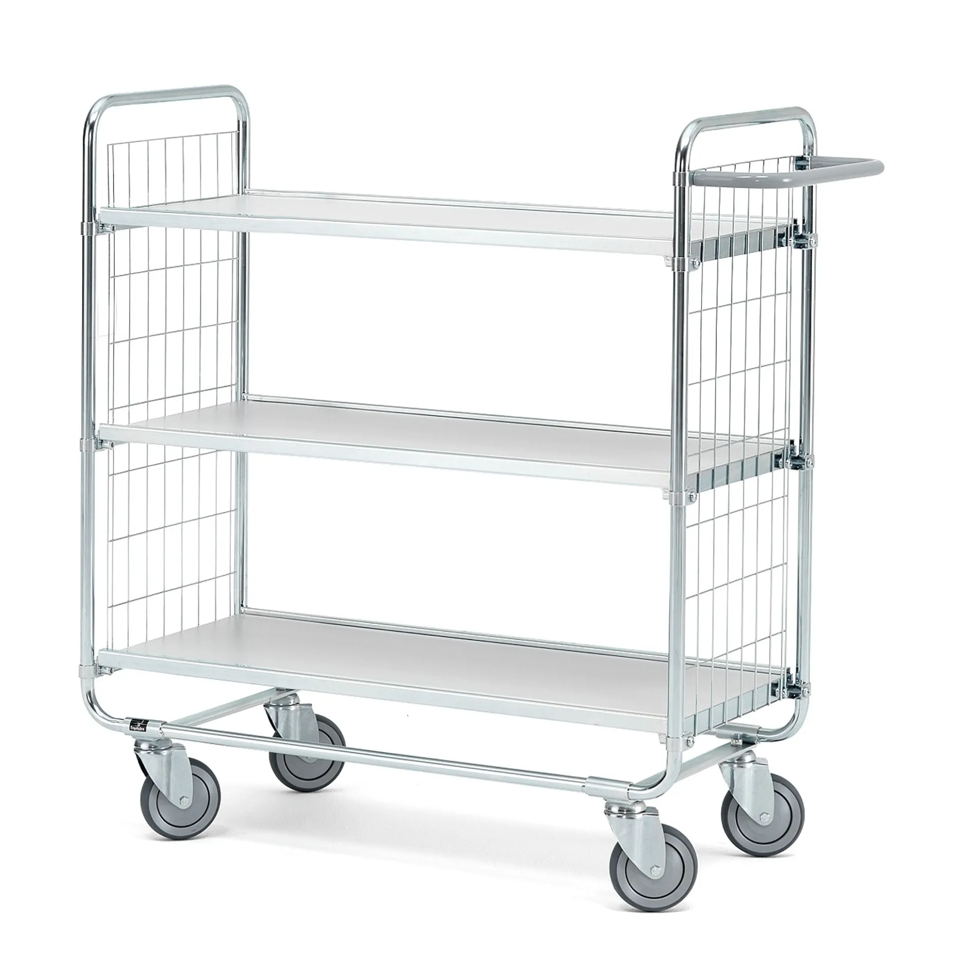 Hyllyvaunu CRAFT 3 hyllytasoa, 200 kg, 1000x425x1100 mm