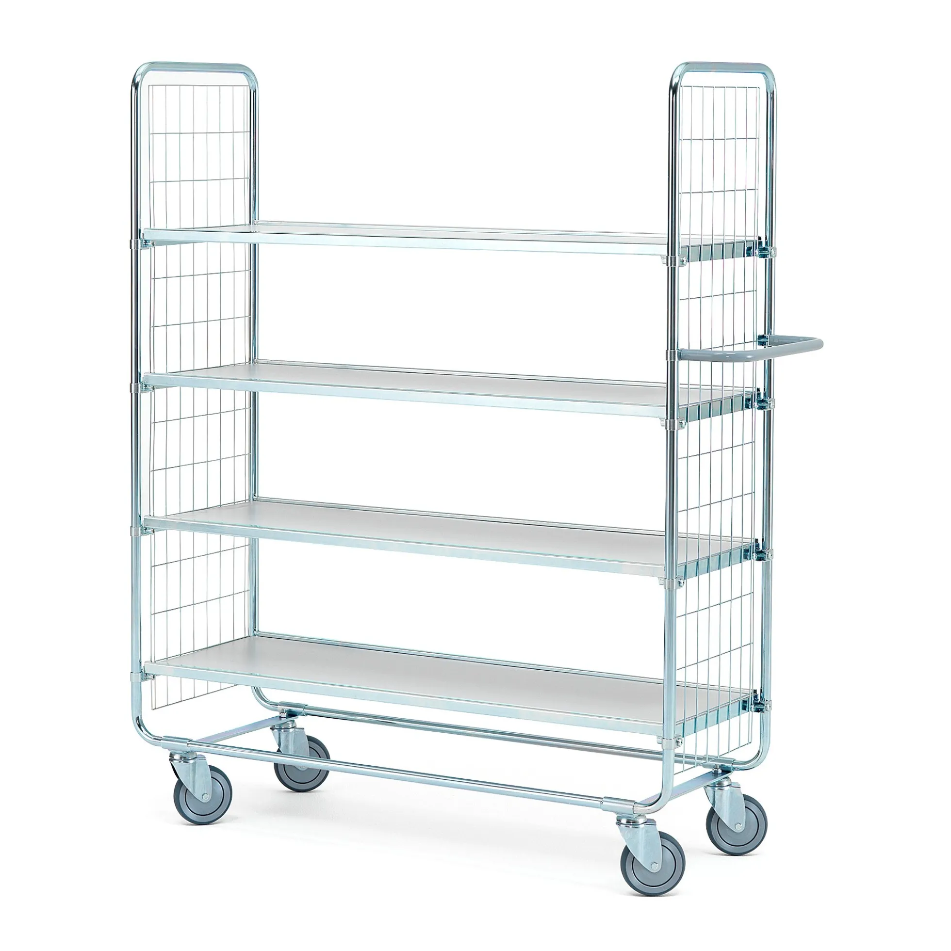 Hyllyvaunu CRAFT 4 hyllytasoa, 200 kg, 1200x425x1565 mm