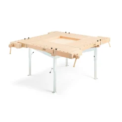 Höyläpenkki FYRAN Korkeussäätö kaasujousella, 1600x1600 mm, pyökki