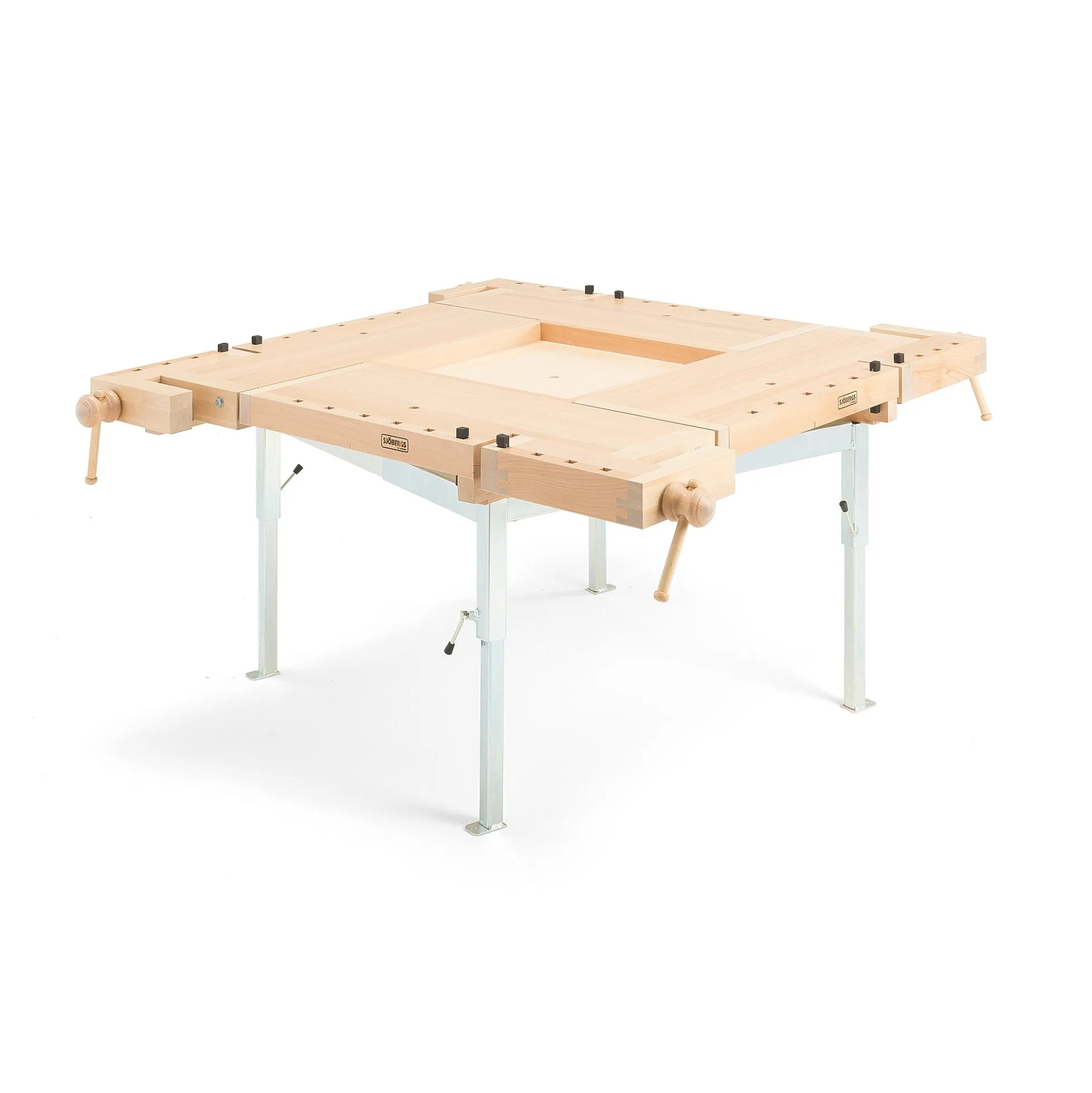 Höyläpenkki FYRAN Korkeussäätö kaasujousella, 1600x1600 mm, pyökki