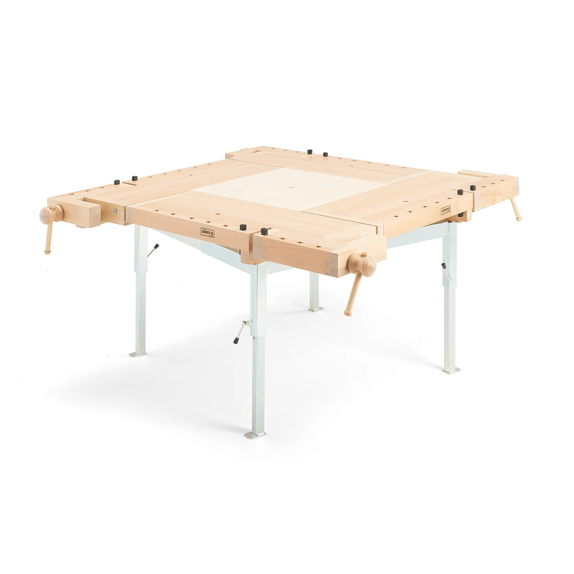 Höyläpenkki FYRAN Korkeussäätö kaasujousella, 1600x1600 mm, pyökki