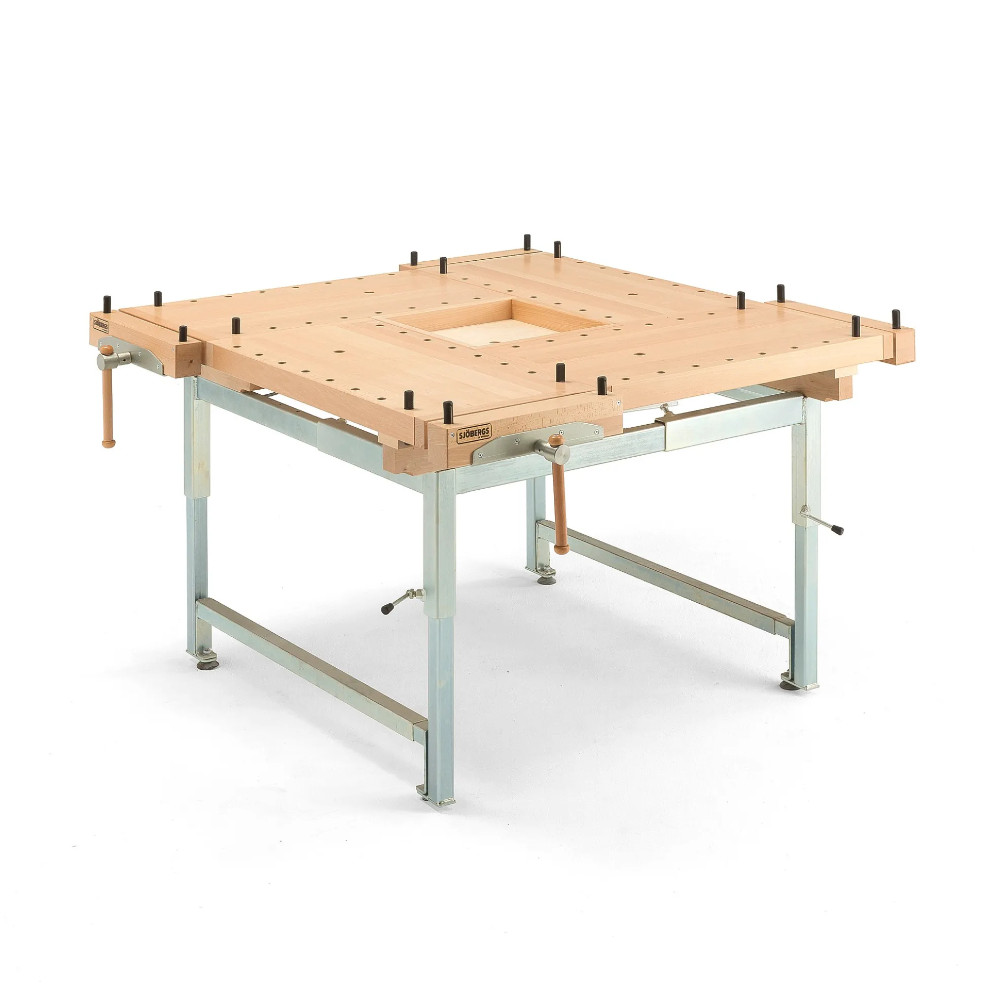Höyläpenkki KVADRATEN Manuaalisesti säädettävä, 1300x1300 mm, pyökki