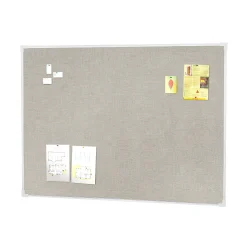 Ilmoitustaulu ELIZA Pellava, 900x600 mm, vaaleanharmaa, alumiiniraamit