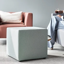 Istuinmoduuli CASUAL 500x500 mm, kangas CURA, vihreänharmaa