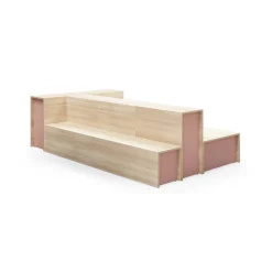 Istuinmoduuli TOGETHER 800x400x400 mm, saarni, tummanpinkki