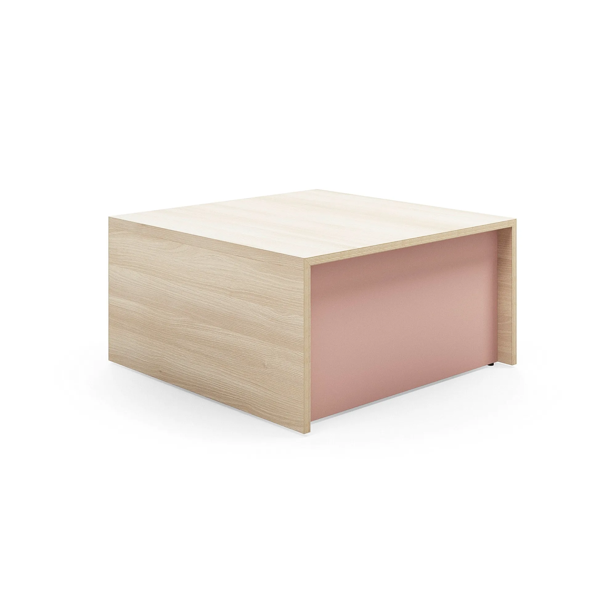 Istuinmoduuli TOGETHER 800x800x400 mm, saarni, tummanpinkki