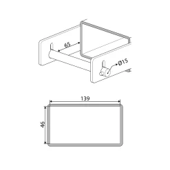 Jatkopiikit 2200x140x65 mm, 2 kpl