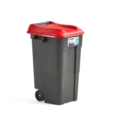Jäteastia LEWIS Kansi, 120 litraa, punainen