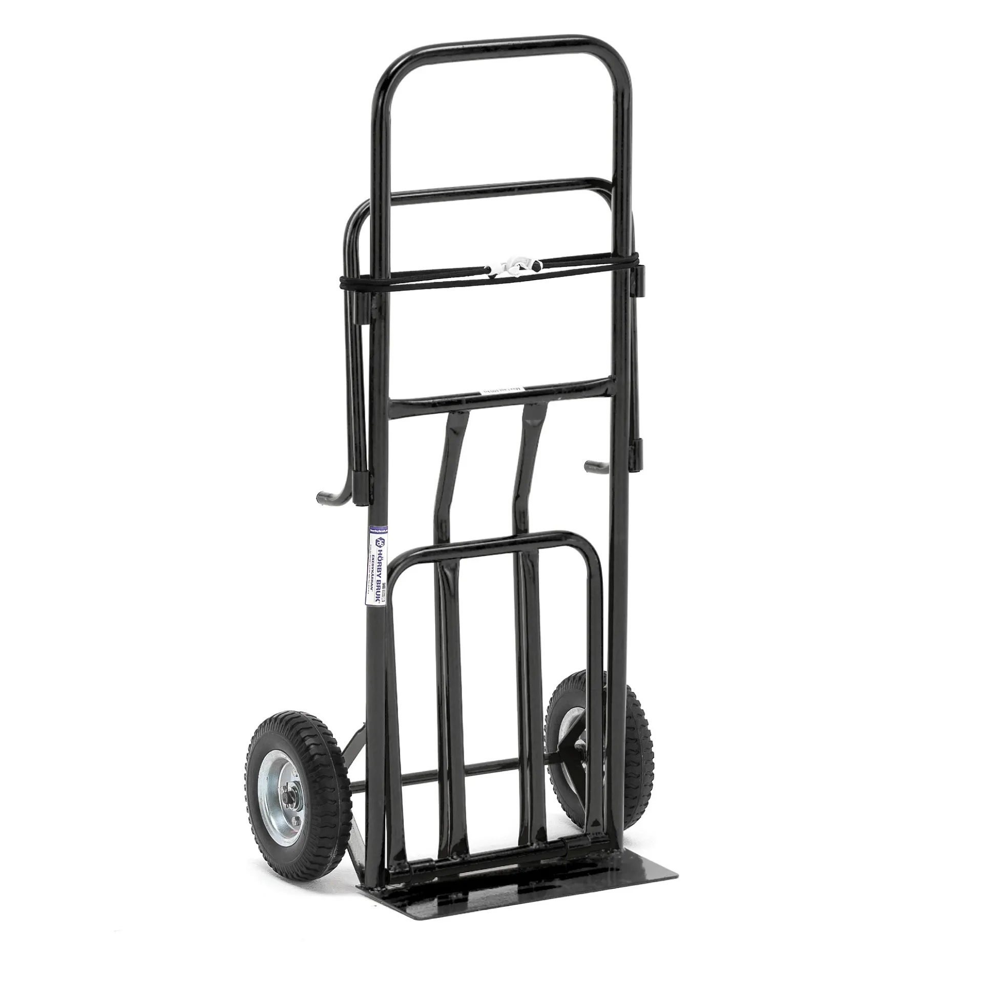 Jätesäkkikärry 100 kg, musta