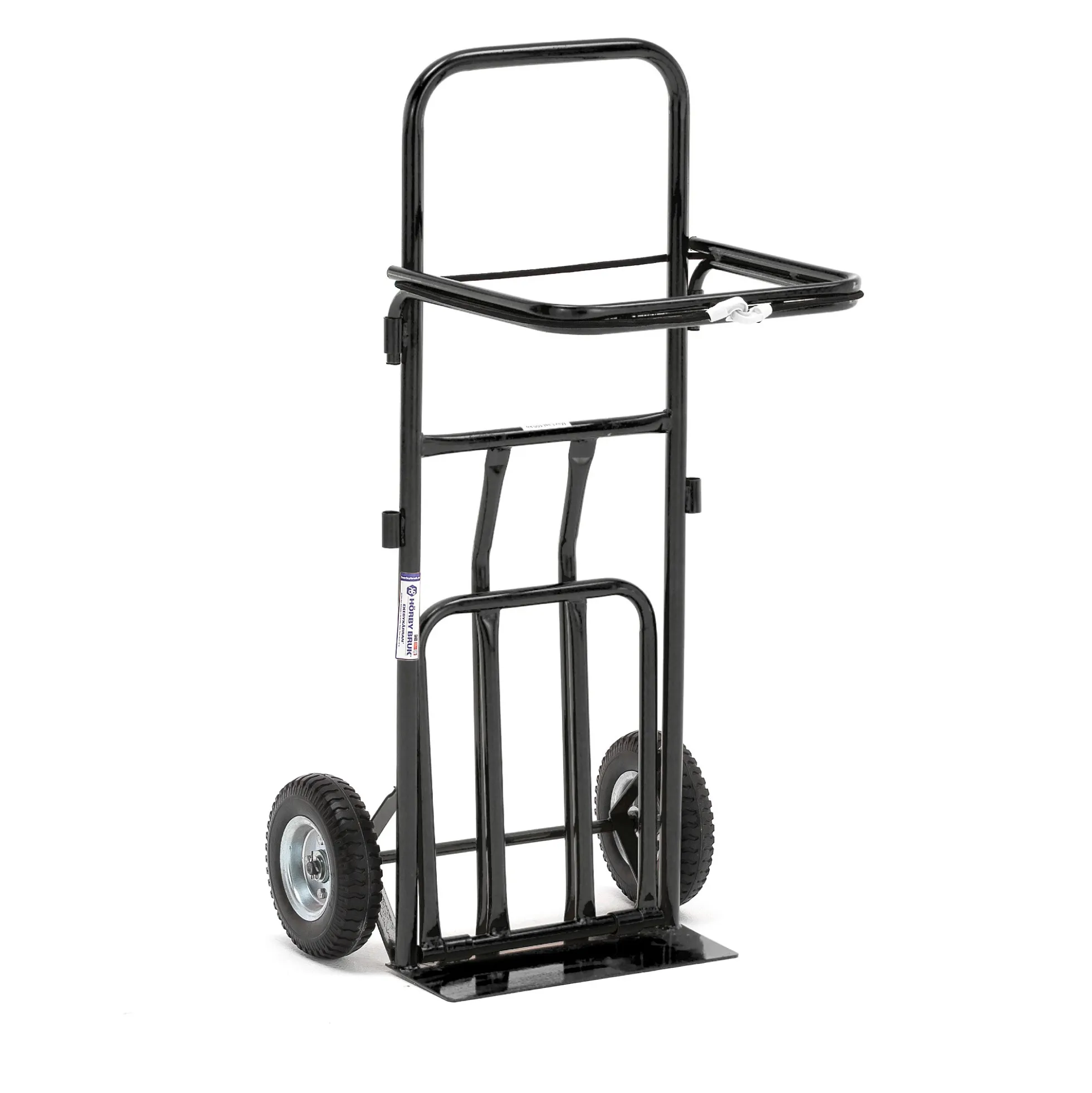 Jätesäkkikärry 100 kg, musta