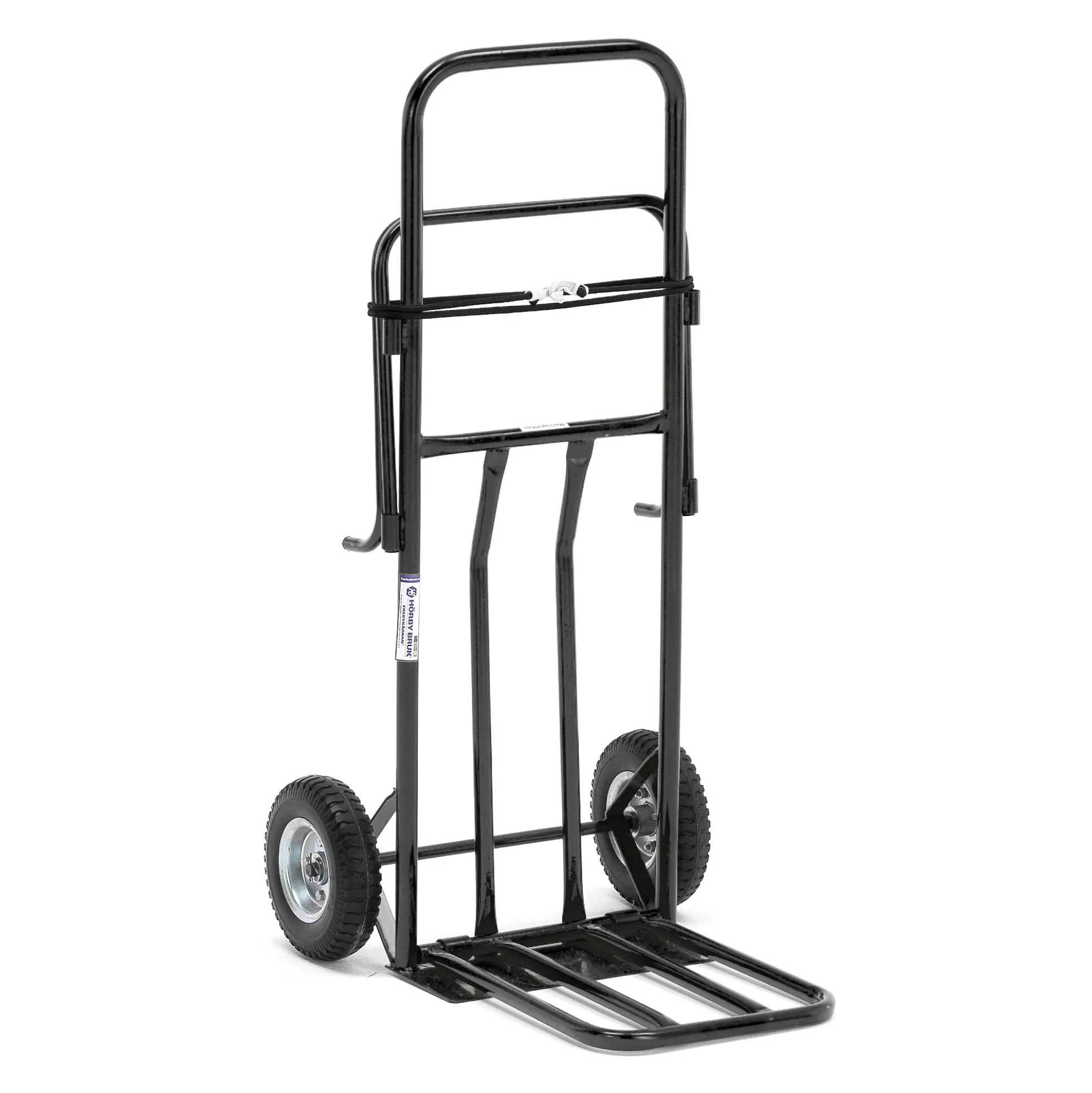 Jätesäkkikärry 100 kg, musta