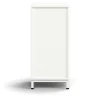 Kaappi QBUS 1 hylly, jalusta, kahva, 868x400x420 mm, valkoinen