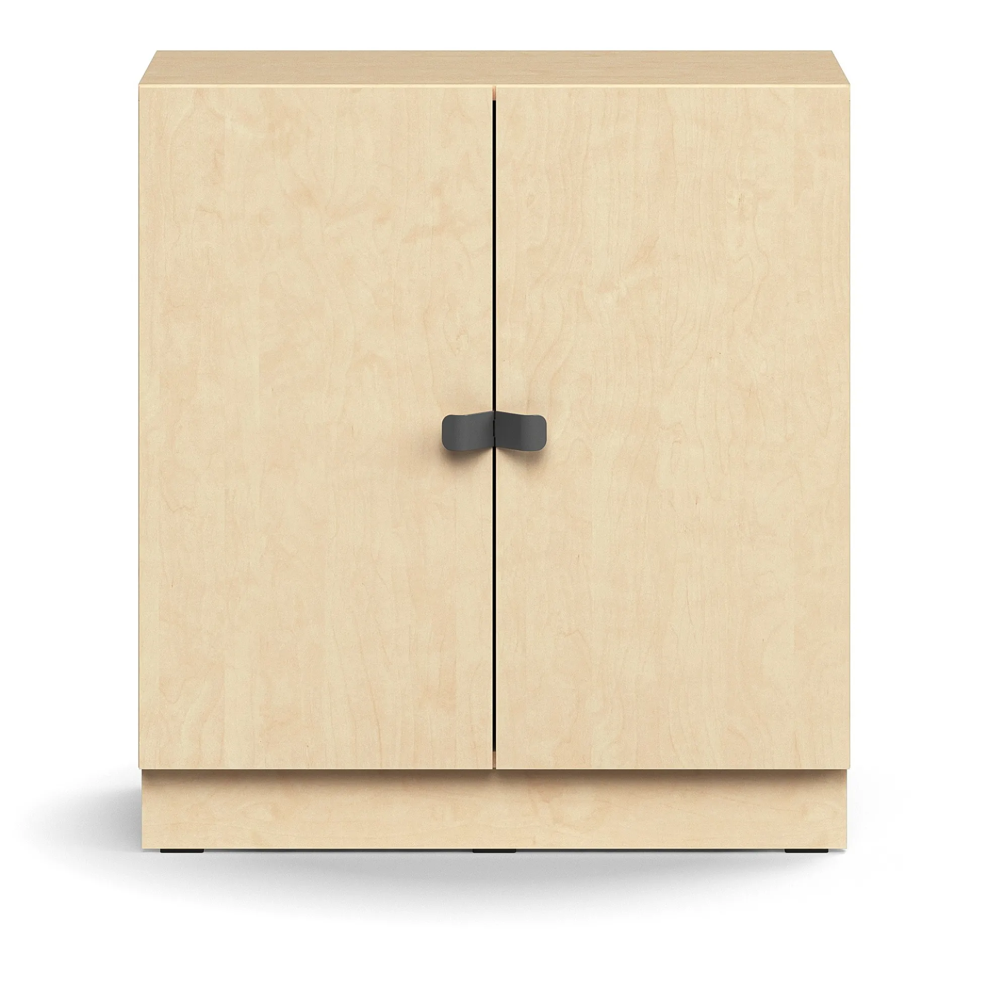 Kaappi QBUS 1 hylly, sokkeli, kahvat, 868x800x420 mm, koivu