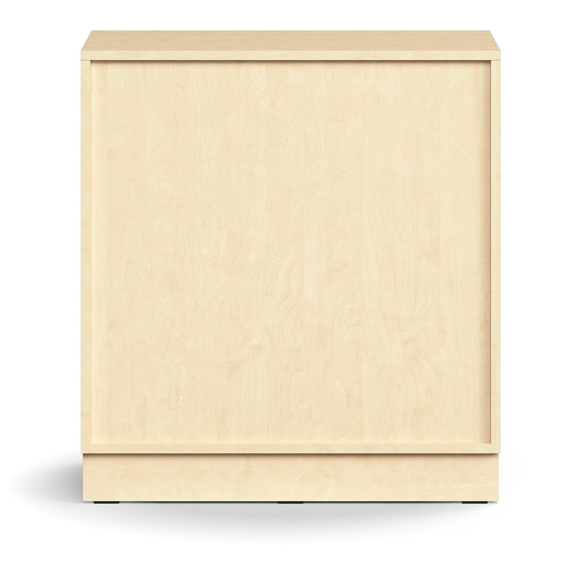 Kaappi QBUS 1 hylly, sokkeli, kahvat, 868x800x420 mm, koivu