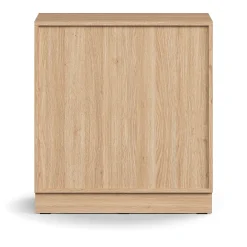 Kaappi QBUS 1 hylly, sokkeli, kahvat, 868x800x420 mm, tammi