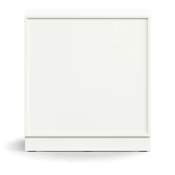 Kaappi QBUS 1 hylly, sokkeli, kahvat, 868x800x420 mm, valkoinen
