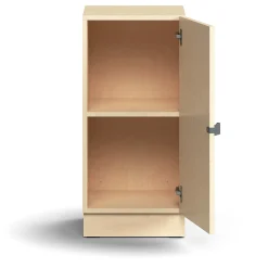 Kaappi QBUS 1 hylly, sokkeli, kahva, 868x400x420 mm, koivu