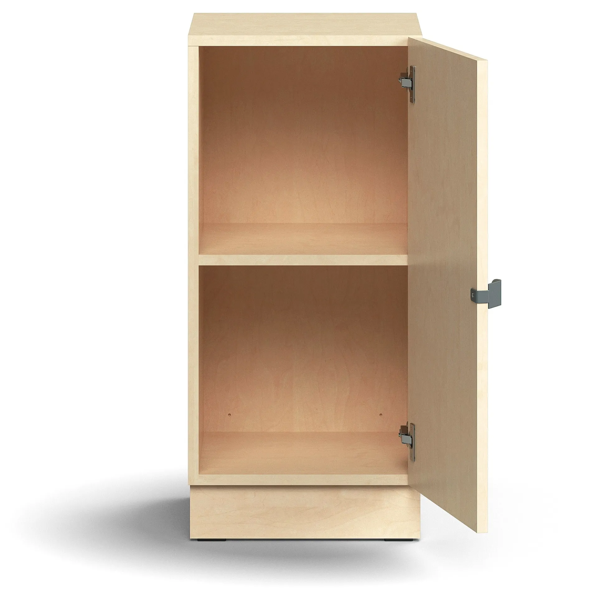 Kaappi QBUS 1 hylly, sokkeli, kahva, 868x400x420 mm, koivu