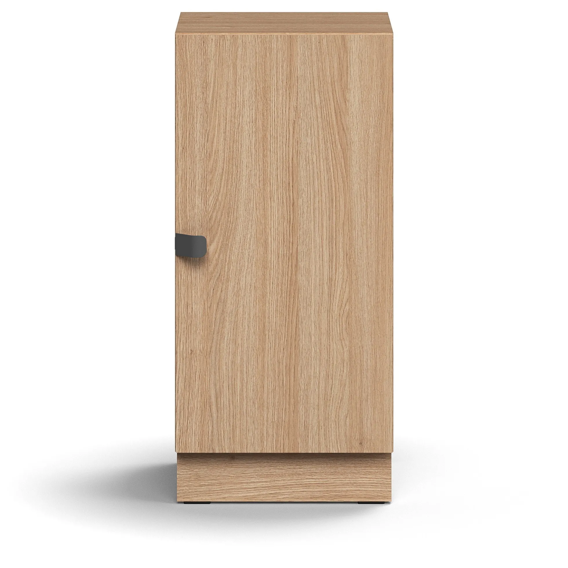 Kaappi QBUS 1 hylly, sokkeli, kahva, 868x400x420 mm, tammi