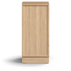 Kaappi QBUS 1 hylly, sokkeli, kahva, 868x400x420 mm, tammi