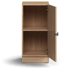 Kaappi QBUS 1 hylly, sokkeli, kahva, 868x400x420 mm, tammi