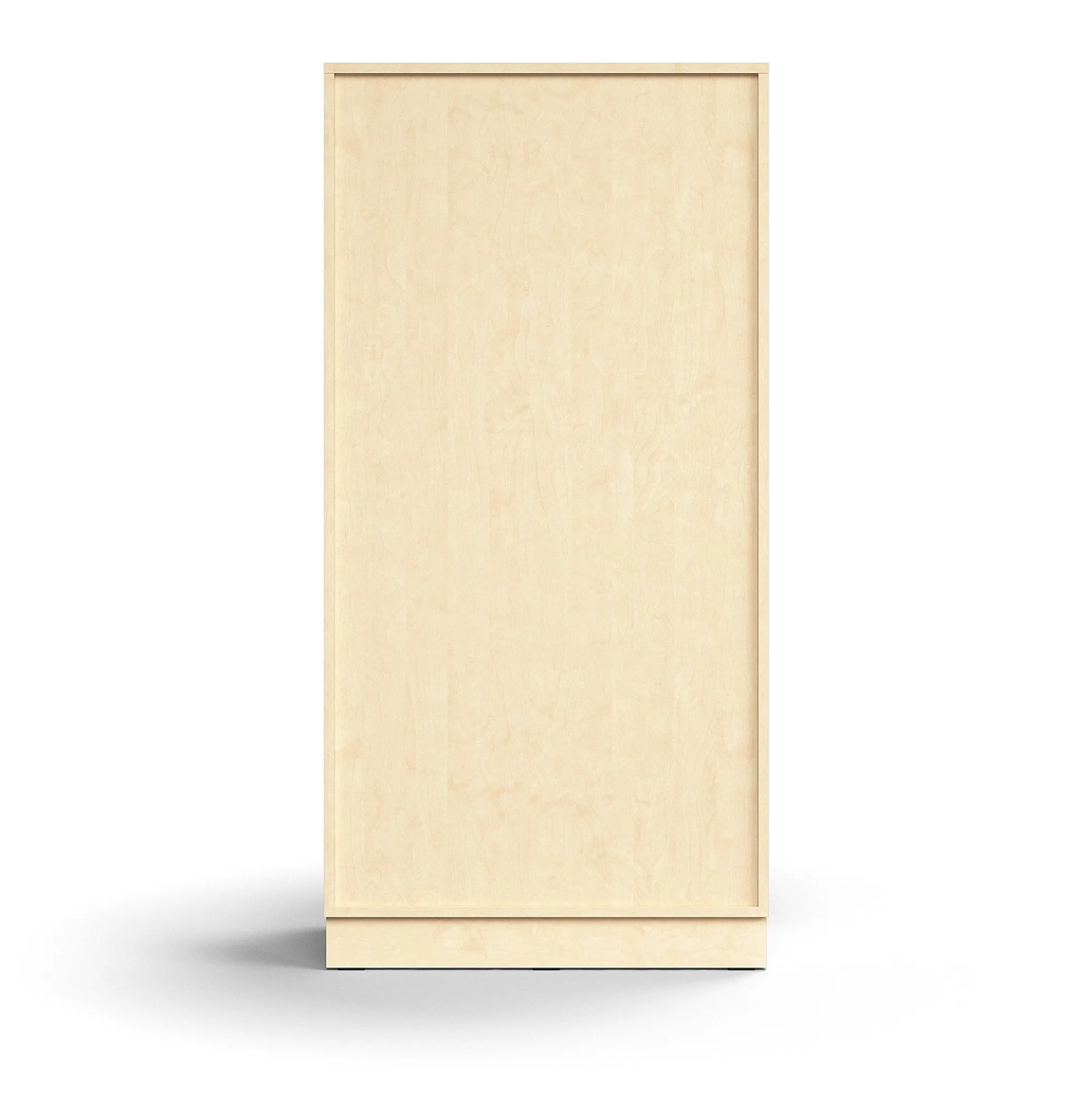 Kaappi QBUS 3 hyllytasoa, sokkeli, kahvat, 1636x800x420 mm, koivu