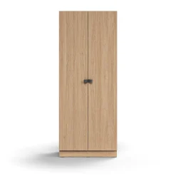 Kaappi QBUS 4 hyllytasoa, sokkeli, kahvat, 2020x800x420 mm, tammi