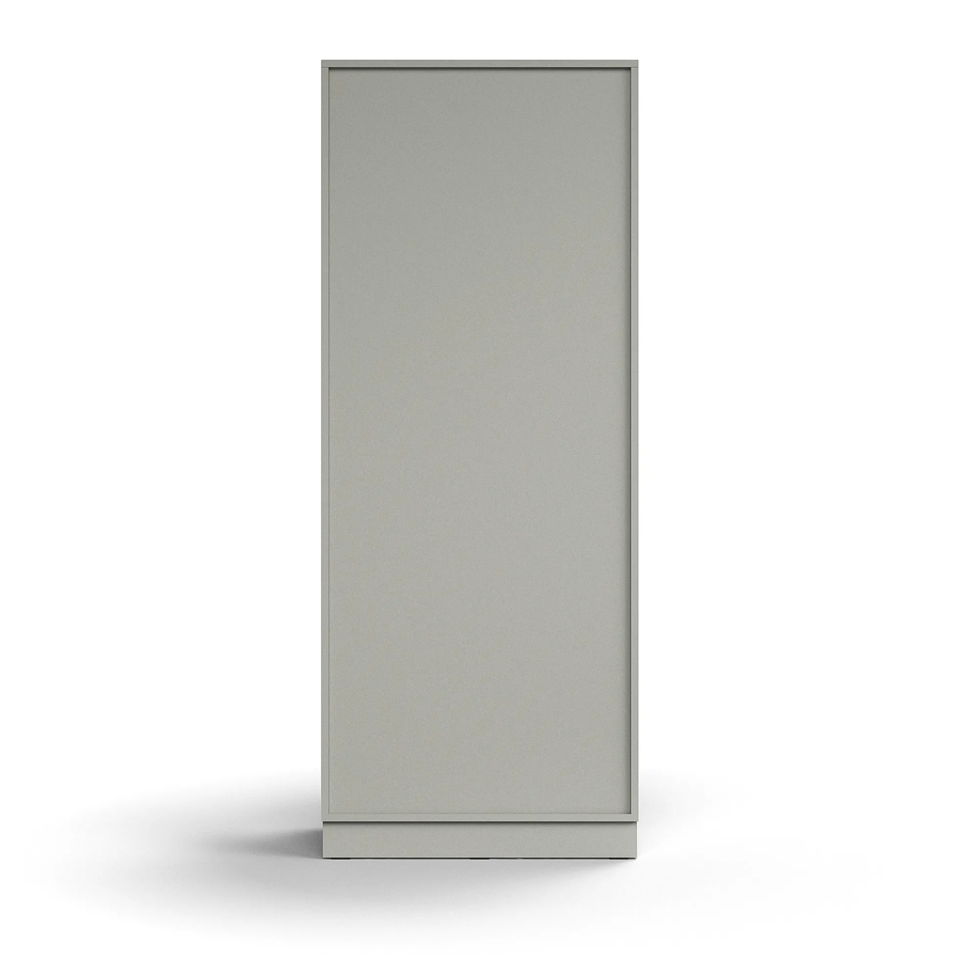 Kaappi QBUS 4 hyllytasoa, sokkeli, kahvat, 2020x800x420 mm, vaaleanharmaa