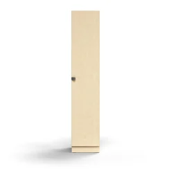 Kaappi QBUS 4 hyllytasoa, sokkeli, kahva, 2020x400x420 mm, koivu