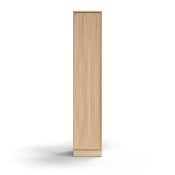 Kaappi QBUS 4 hyllytasoa, sokkeli, kahva, 2020x400x420 mm, tammi