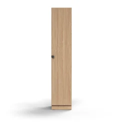 Kaappi QBUS 4 hyllytasoa, sokkeli, kahva, 2020x400x420 mm, tammi
