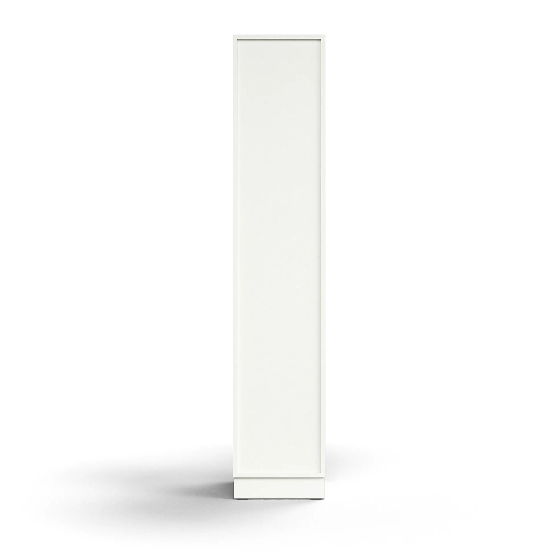 Kaappi QBUS 4 hyllytasoa, sokkeli, kahva, 2020x400x420 mm, valkoinen
