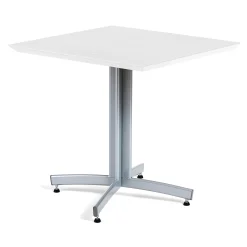 Kahvilapöytä SANNA 700x700x720 mm, silver/valkoinen