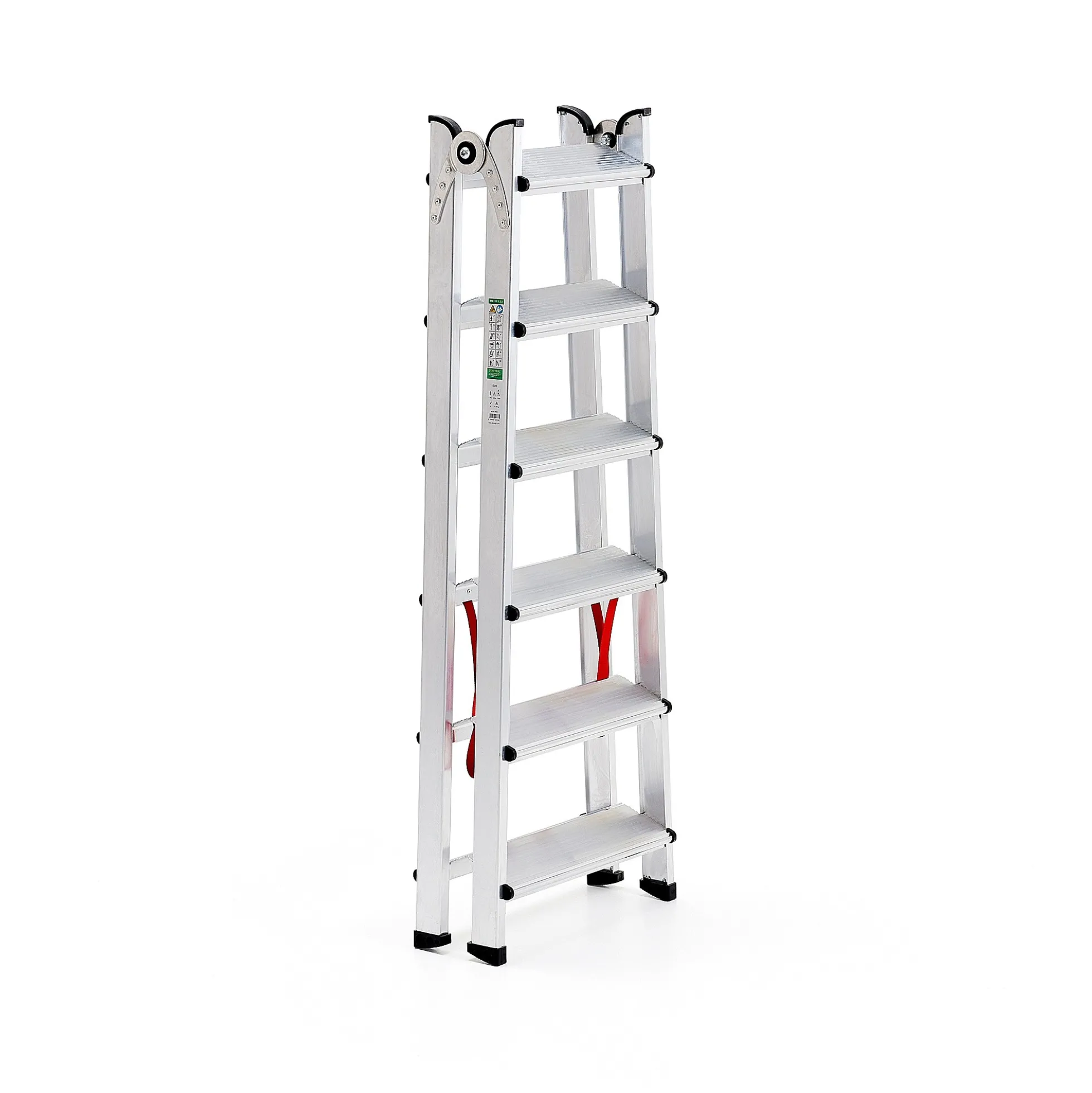 Kaksipuoliset tikkaat BRINK 6 askelmaa, korkeus: 1410 mm
