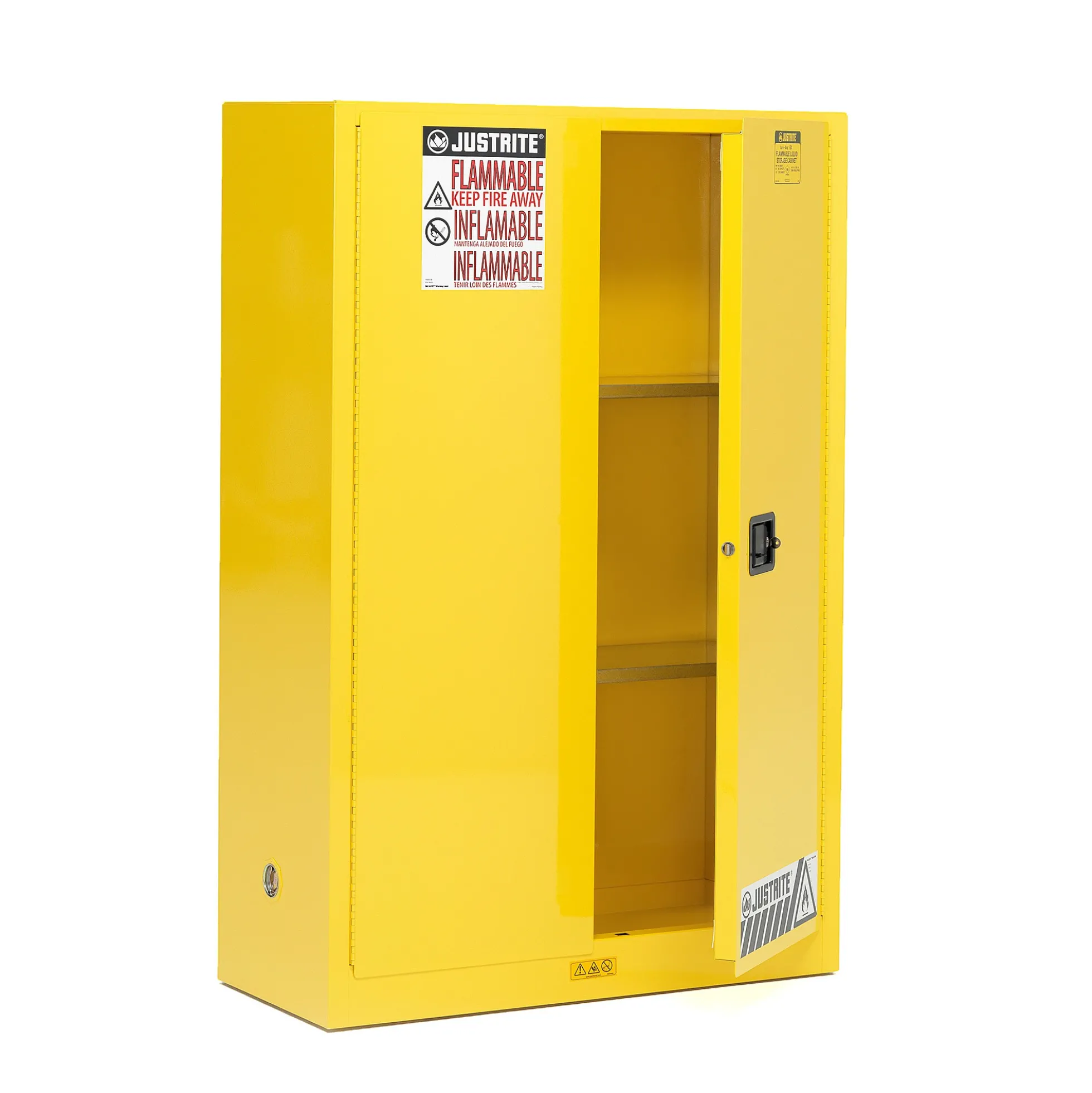 Kemikaalikaappi ENCLOSE FM-luokiteltu, 2 hyllyä, 1651x1092x457 mm, 170 litraa