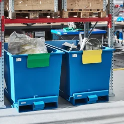 Kierrätysmerkki kippikonttiin AZURE 3 kpl/pk, keltainen