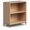 Kirjahylly QBUS 1 hylly, jalusta, 868x800x400 mm, hopeanharmaa, tammi