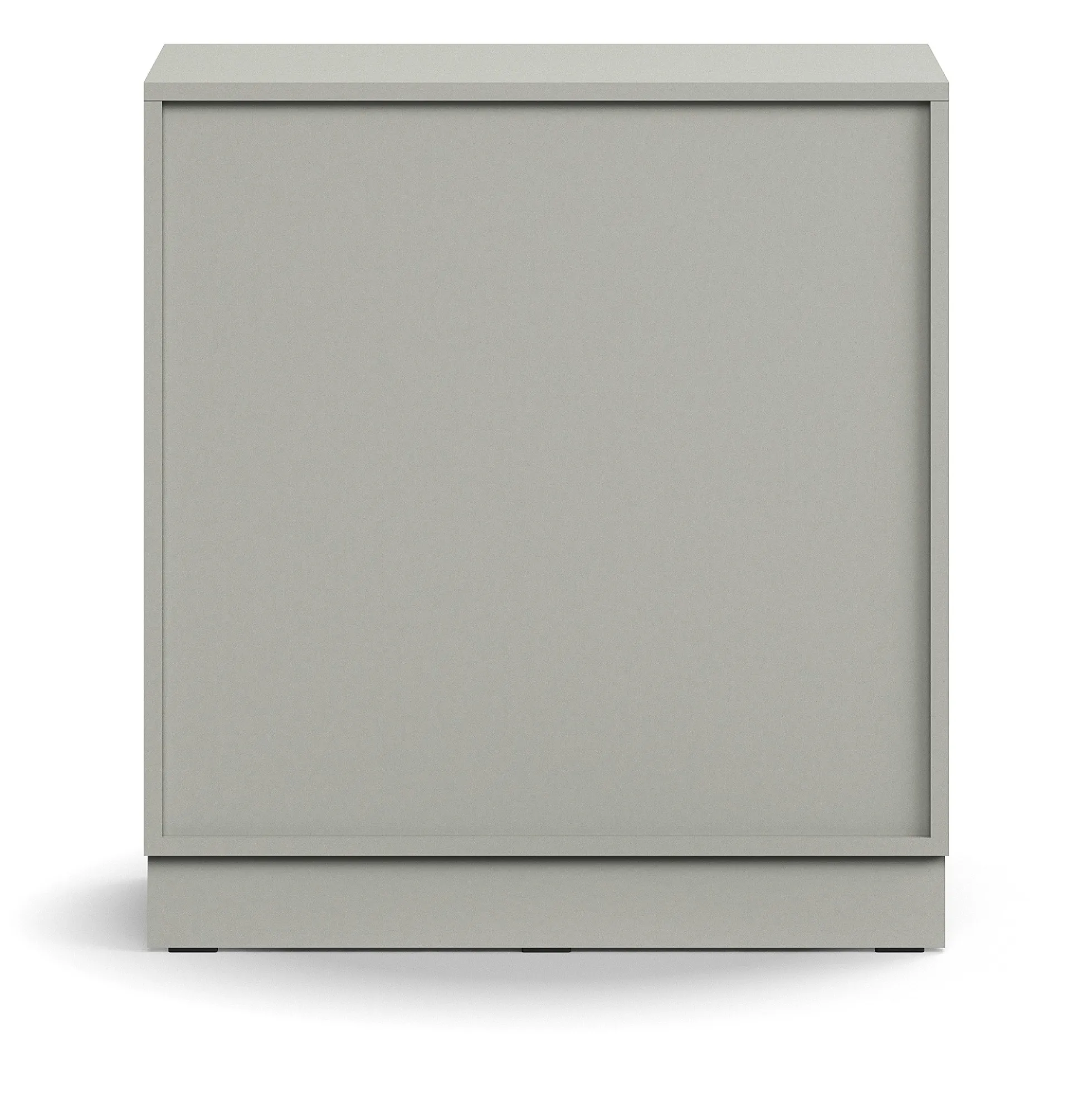 Kirjahylly QBUS 1 hylly, sokkeli, 868x800x400 mm, vaaleanharmaa