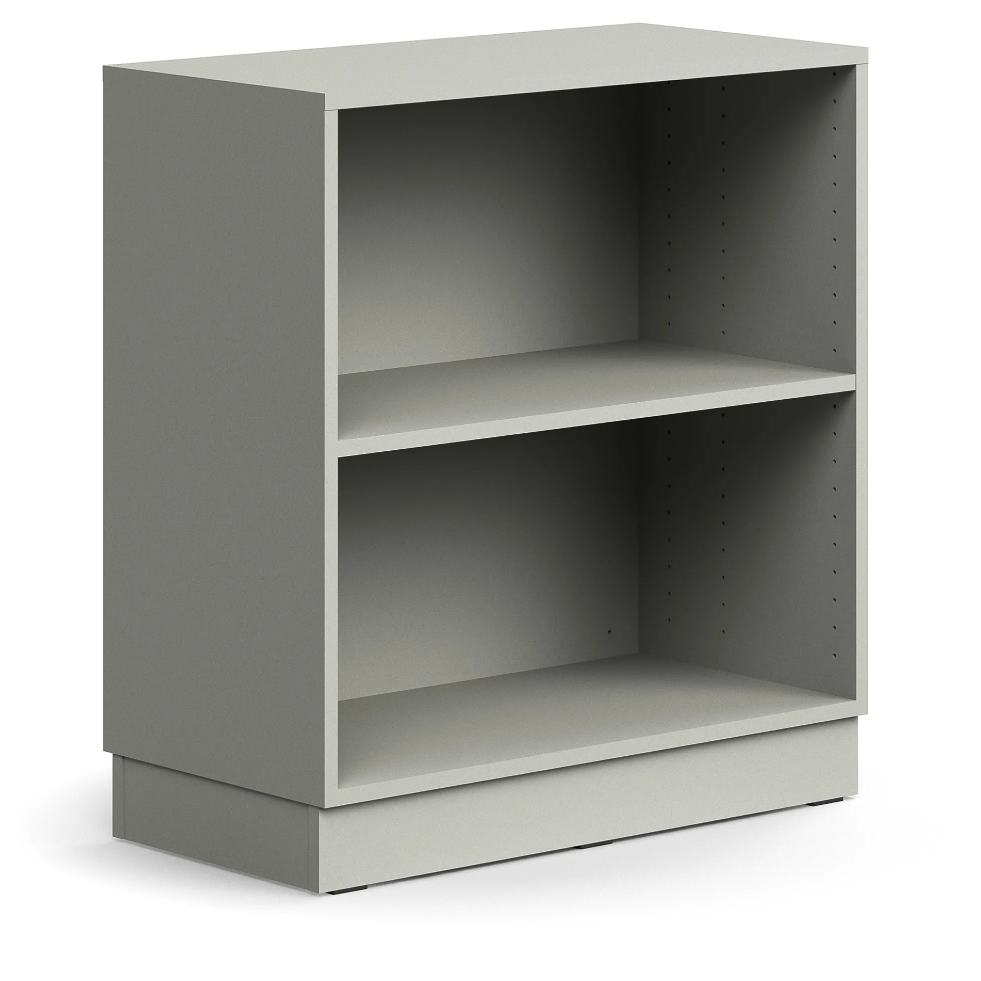 Kirjahylly QBUS 1 hylly, sokkeli, 868x800x400 mm, vaaleanharmaa
