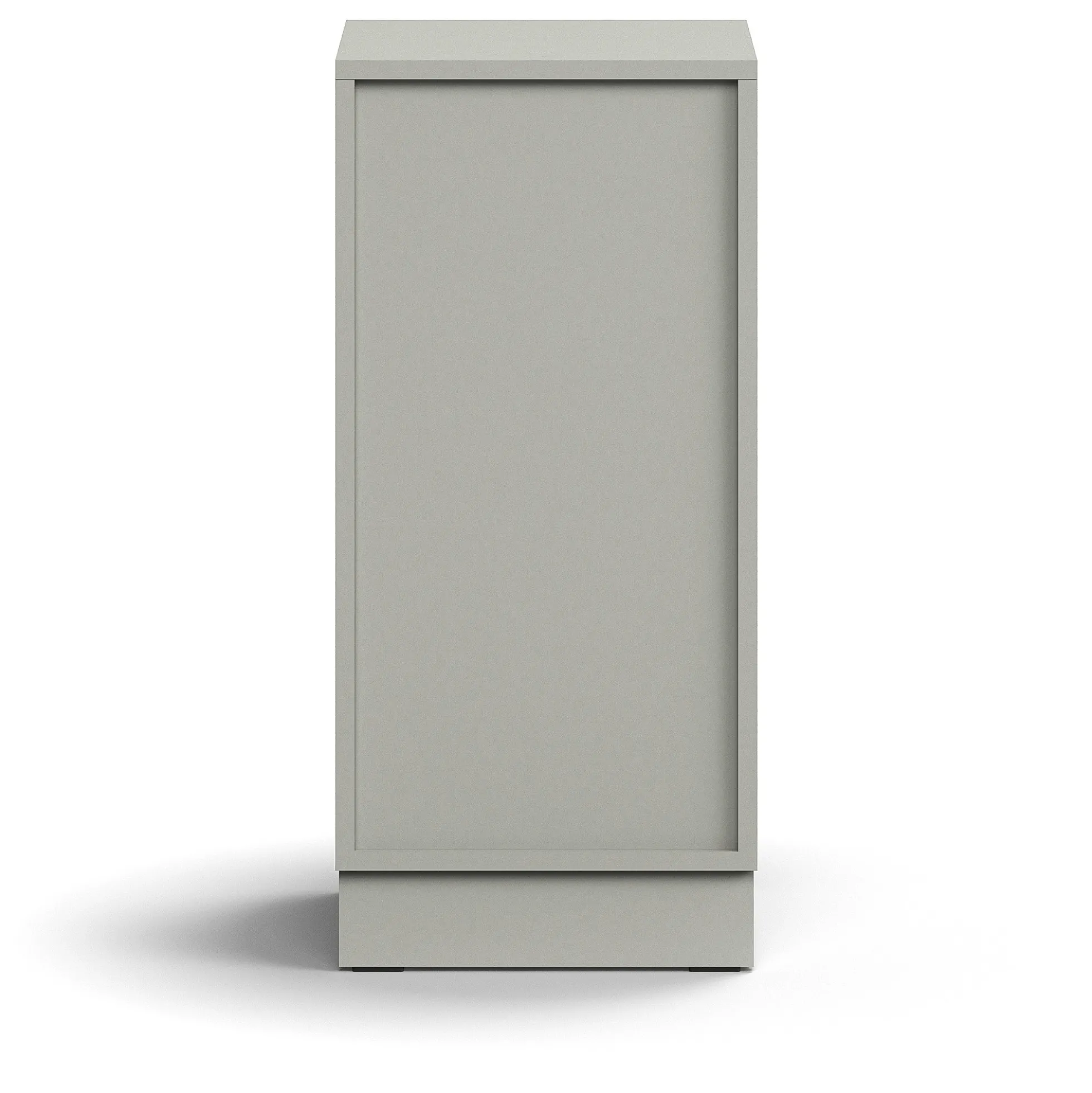 Kirjahylly QBUS 1 hylly, sokkeli, 868x400x400 mm, vaaleanharmaa