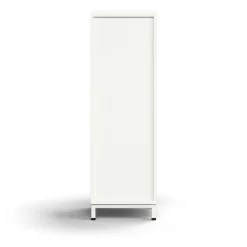 Kirjahylly QBUS 2 hyllytasoa, jalusta, 1252x400x400 mm, valkoinen