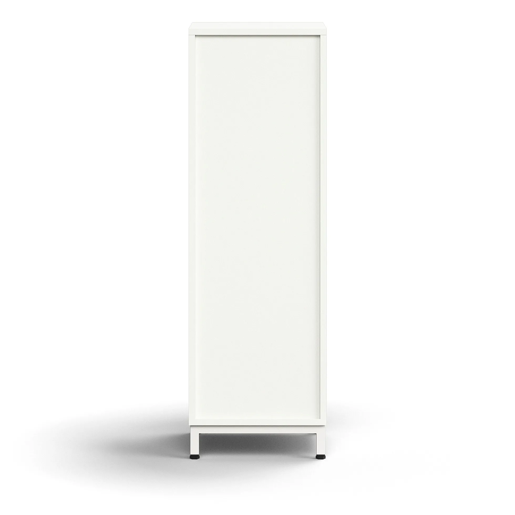 Kirjahylly QBUS 2 hyllytasoa, jalusta, 1252x400x400 mm, valkoinen