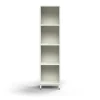Kirjahylly QBUS 3 hyllytasoa, jalusta, 1636x400x400 mm, valkoinen