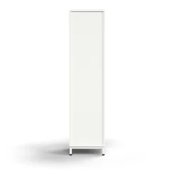 Kirjahylly QBUS 3 hyllytasoa, jalusta, 1636x400x400 mm, valkoinen
