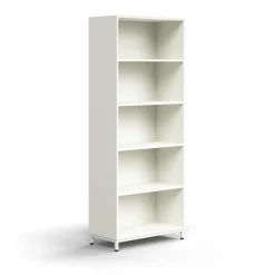 Kirjahylly QBUS 4 hyllytasoa, jalusta, 2020x800x400 mm, valkoinen